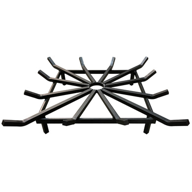 28 x 28 Inch Super Heavy Duty Square Wheel Fire Pit Grate