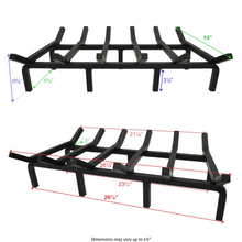 27 Inch Super Heavy Duty Tapered Fireplace Grate