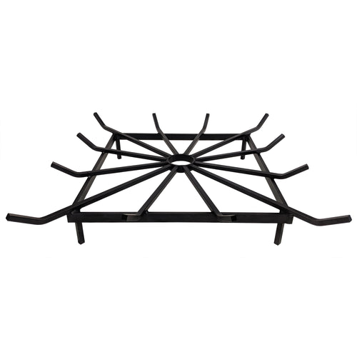 32 x 32 Inch Square Wheel Fire Pit Grate